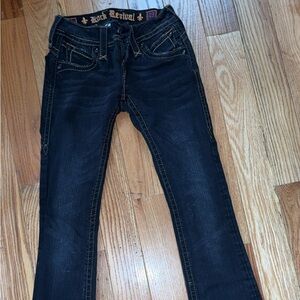 Rock Revival Dark Blue Women's Flare Jeans